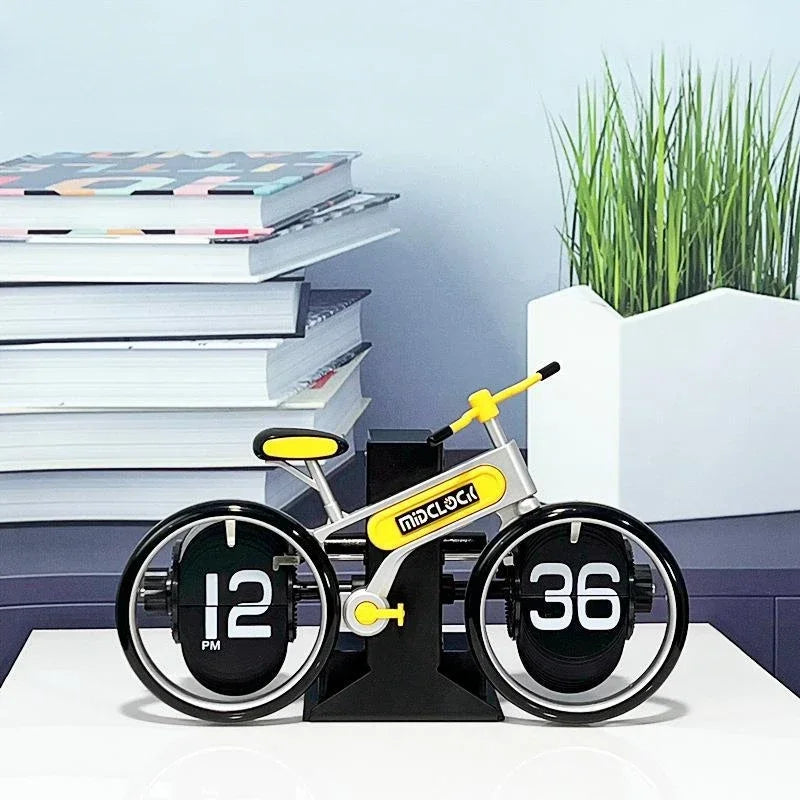 Bicycle Flip Clock 🚲 Retro Mechanical Desk Decor Clock