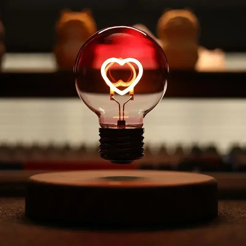 Levitating Heart Lamp ❤️ Floating LED Romantic Table Light
