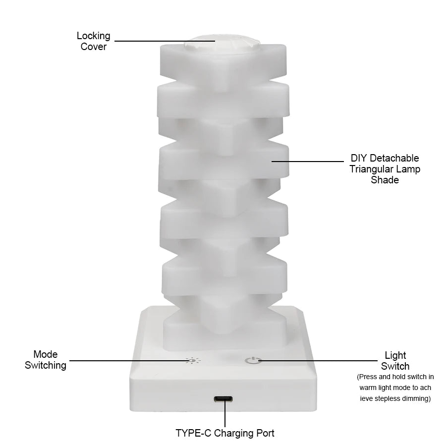 💡 Modern LED Table Lamp ✨ Minimalist Ambient Room & Desk Light