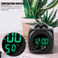 LCD Projection Alarm Clock — Digital Cube Desk Clock with Temperature & Alarm