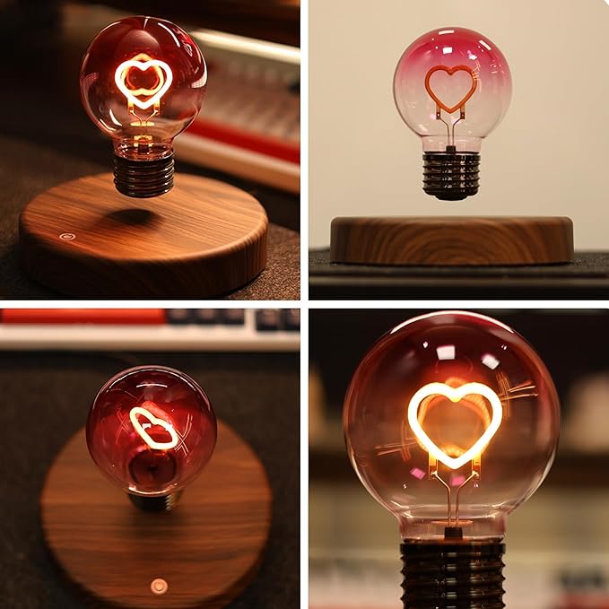 Levitating Heart Lamp ❤️ Floating LED Romantic Table Light