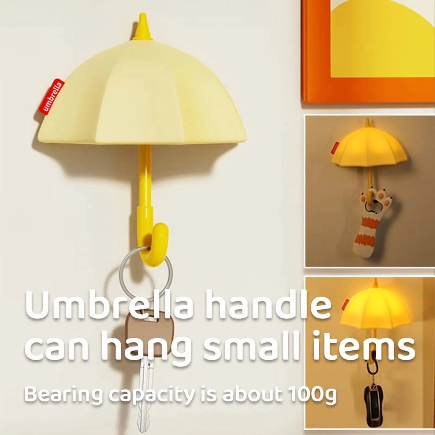 ☂️ Mini Umbrella Magnetic Silicone Light ✨ Cozy LED Night Lamp