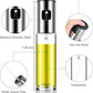 Pack of 2 (100ml) Stainless Steel Oil Spray Bottle — Refillable Cooking Oil Dispenser