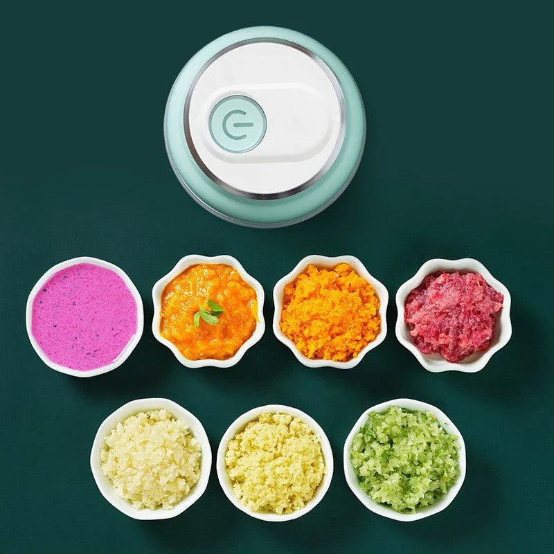 Electric Mini Food Chopper ⚡ USB Rechargeable Vegetable Cutter Grinder