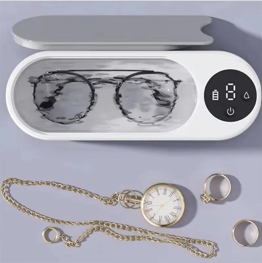 Ultrasonic Glasses Cleaner — Deep Clean Lenses, Jewelry & Watches in Minutes