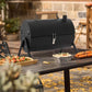 Portable BBQ Grill with Hob — Charcoal Camping Grill & Outdoor Cooker