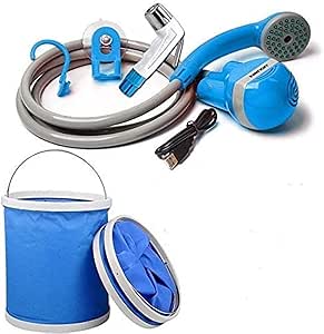 Portable Outdoor Shower Kit 🚿 USB Rechargeable Camping Shower Pump