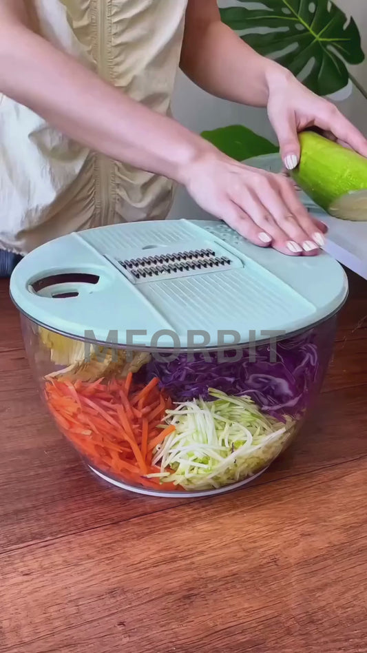 9-in-1 Multi Blade Vegetable Chopper 🥗 Kitchen Food Prep Cutter with Container