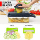 Multi-Blade Vegetable Cutter & Chopper with Container — Chop in Seconds